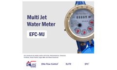Elite Flow Control - Model EFC-MJ - Multi Jet Water Meter