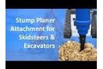 Stump Planer Attachment for Skidsteers & Excavators | Solaris Attachments (Highlight) Video