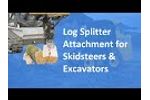 Log Splitter Skidsteer Attachment | Solaris Attachments Video