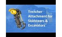 Trencher Attachment on a Skidsteer | Solaris Attachments Video