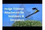Hedge Trimmer Attachment for Skidsteers & Excavators | Solaris Attachments video