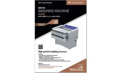 Newtec Weighing Machine, Model 4009B2, Brochure