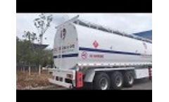 Carbon steel fuel oil tank semi trailer - Video