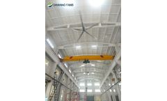 Elevator factory - Big industrial ceiling fan
