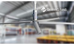 Dawangfans - Model 24ft - 24ft 7.3m big size low power industrial hvls ceiling fans
