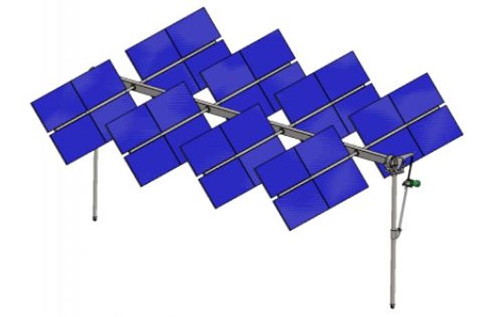 Agrovoltaico - Model 2.0 - Double Axis Tracking Solar System