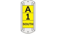 Tech-Products - 1 in Aluminum Embossed Pole Tags