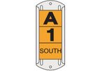 Tech-Products - 1 in Aluminum Reflective Pole Tags