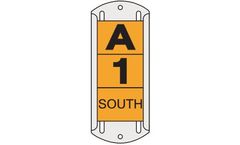 Tech-Products - 1 in Aluminum Reflective Pole Tags