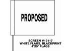 Tech-Products - Model WF0405 - Series - Custom Print Warning Flags