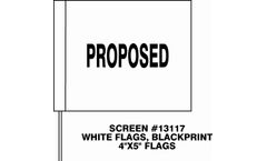 Tech-Products - Model WF0405 - Series - Custom Print Warning Flags