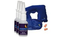Tanner - 3 Bottles of Asonor 30ml Anti Snoring Solution with Travel Kit