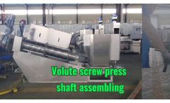 Volute Screw Press Assembling - Video