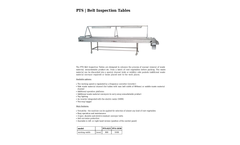Pro-Vega - Model PTS - Belt Inspection Tables Brochure