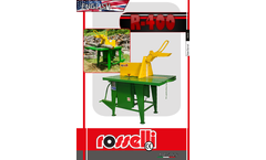 Rosselli - Model R-400 - Circular Saw Bench with Pto Shaft  Brochure