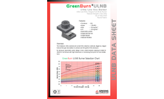 GreenBurn Ultra - Ultra Low NOx Natural Draft or Forced Dreaught Floor Mounted Burner Brochure