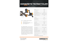 Hartl - Model PE909 - Concrete Tie Recycler (CTR ) Brochure