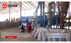 Laos Spent Grain Drying Production Line/Rotary Drum Dryer Video