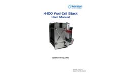 Horizon - Model H-100 PEM-100W- FCS-C100 - Air Cooled Stacks Fuel Cell Module -  Manual