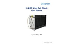 Horizon - Model H-200 PEM-200W-FCS-C200 - Air Cooled Stacks Fuel Cell Module -  Manual