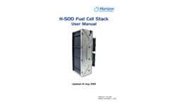 Horizon - Model H-500 PEM 500W-FCS-C500 - Air Cooled Stacks Fuel Cell Module -  Manual