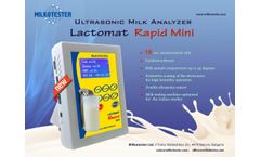 Lactomat - Model Rapid Mini - Ultrasonic Milk Analyzer - Brochure