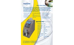 Master - Model PRO - Milk Analyzers - Brochure