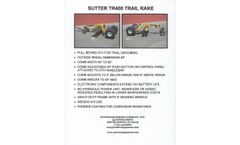 Sutter - Model TR400 - Trail Rock Rakes - Brochure