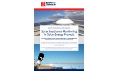 Solar Irradiance Monitoring in Solar Energy Projects - Brochure