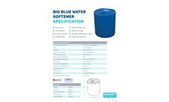 Harvey - Model Big Blue - Water Softener - Brochure