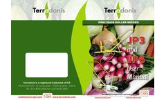 Terradonis - Model JP-3 - 2 to 4-Row Hand Seeder for Vegetable or Flower Seed Planting - Brochure