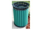 Fibrex - Model A-030-25 - Envirodesign Recycled Plastic Lumber Specialty Receptacles