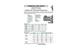 Model 1500XSW Series - Multi-Stage Irrigation and Booster Pump Brochure