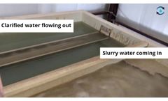 See Slurry Water Being Recycled at a Sandstone Shop in an RS140 Inclined Plate Clarifier in action - Video