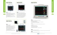 Shinova - Model Moni 8X - Multi-Parameter Veterinary Monitor - Brochure