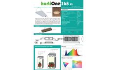hortiONE - Model 368 V2 - LED Grow Lights - Datasheet