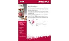 CitriTest - Model HPLC - Mycotoxin Testing System - Brochure