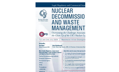 Nuclear Decommissioning and Waste Management (PDF 402 KB)