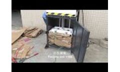 Video of Marine Waste Baler Vessels Cardboard Press Machine