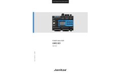 Janitza - Model UMG 801 - Modular Energy Measurement Device - Brochure