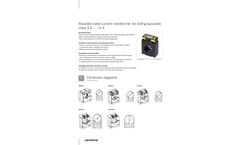 Janitza - Model Class 0.5 (.../ 5 A) - Moulded Case Current Transformers for Billing Purposes - Brochure