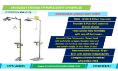 Unicare - Model LSE 7/8 - Emergency Eyewash Station with Safety Shower in Bangladesh