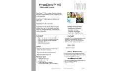 HypoClenz - Model HS - Hard Surface Cleanser - Datasheet