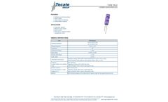 Tecate - Model TPLC-3R8/25MR8X20 - Hybrid Capacitors (LIC) - Brochure