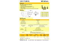 VINATech - Model 3.0V 1F (0813) - Electric Double Layer Capacitor (EDLC) - Brochure