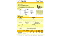 VINATech - Model 3.0V 5F (0825) - Electric Double Layer Capacitor (EDLC) - Brochure