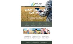 Pear-Agri - Professional Crop Recording Software for Farmers - Brochure