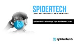 Cheap and Strapless DIY Face Mask Using SpiderTech Kinesiology Tape and Mini i-STRIPS - Video