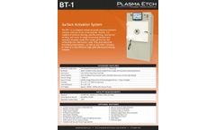 Plasma-Etch - Model BT-1 - Industrial Plasma Processing System - Brochure