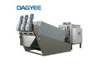 Dajiang - Model DL - Stainless Steel 304/316 Mobile Screw Press Sludge Dewatering Machine